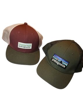Patagonia Trucker Hats - Olive & Burgundy